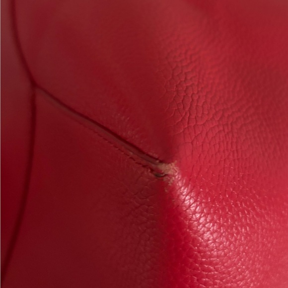 Marc Jacobs The Sack Bag Red Leather Hobo + Matching Zip Pouch - Picture 12 of 13